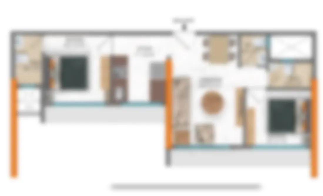 2 BHK (502 Sq.ft)