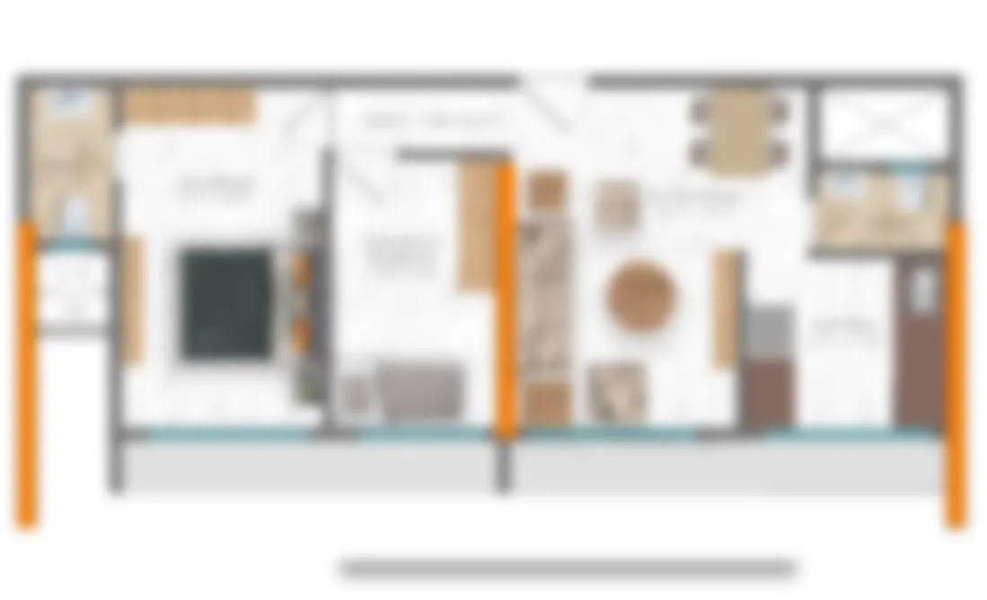2 BHK (608 Sq.ft)