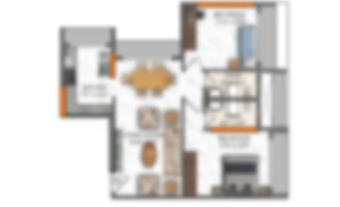 3 BHK (676 Sq.Ft)